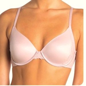 EUC Spanx Lightly Lined full coverage bra 34D Ballet Pink